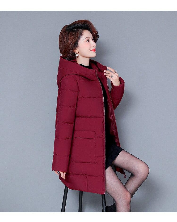 M-5XL Plus Size Middle Aged Mother Down Padded Jacket New Hooded Thick Warm Cotton Parkas Women Winter Coat Doudoune Femme 5XL вина червоного кольору
M-5XL Plus Size Middle Aged Mother Down Padded Jacket New Hooded Thick Warm Cotton Parkas Women Winter Coat Doudoune Femme 5XL вина червоного кольору