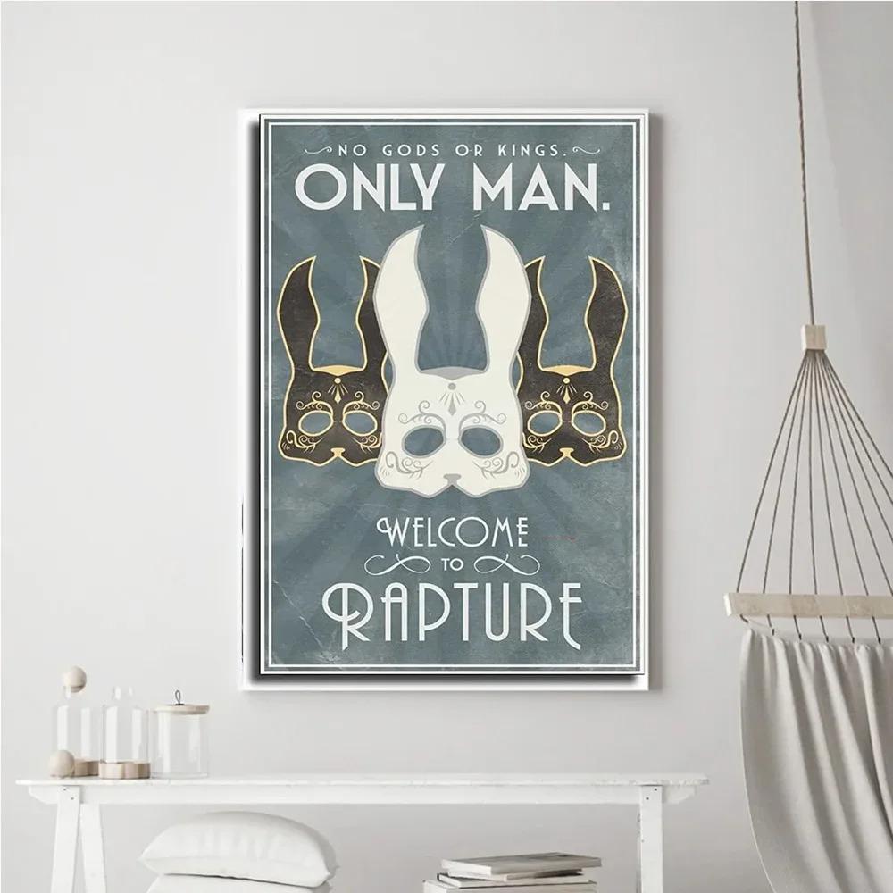 Classic Video Game Vintage Poster Prints Retro B-Bioshocks Of Rapture Canvas Painting Wall Art Picture Living Room Home Decor 40x60cm no frame
Classic Video Game Vintage Poster Prints Retro B-Bioshocks Of Rapture Canvas Painting Wall Art Picture Living Room Home Decor 40x60cm no frame