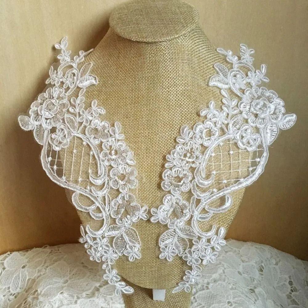 1 pair Handmade Lace Applique White Flower DIY Clothing Patch for Evening Gown білий
1 pair Handmade Lace Applique White Flower DIY Clothing Patch for Evening Gown білий