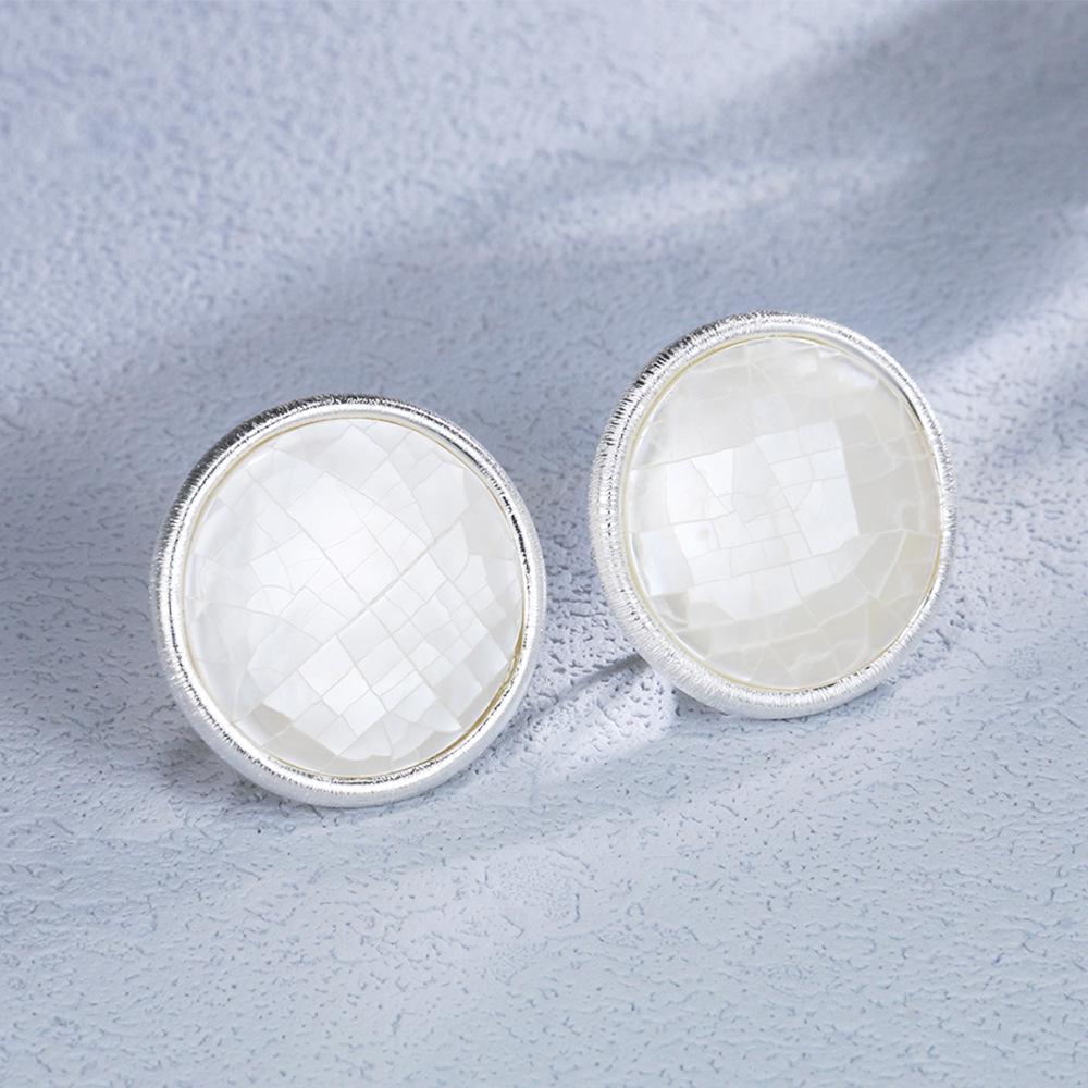 Элегантные серьги-пусеты из высококачественного стерлингового серебра 925 пробы с перламутром - Универсальный новый китайский стиль для женщин 925 Silver
Элегантные серьги-пусеты из высококачественного стерлингового серебра 925 пробы с перламутром - Универсальный новый китайский стиль для женщин 925 Silver