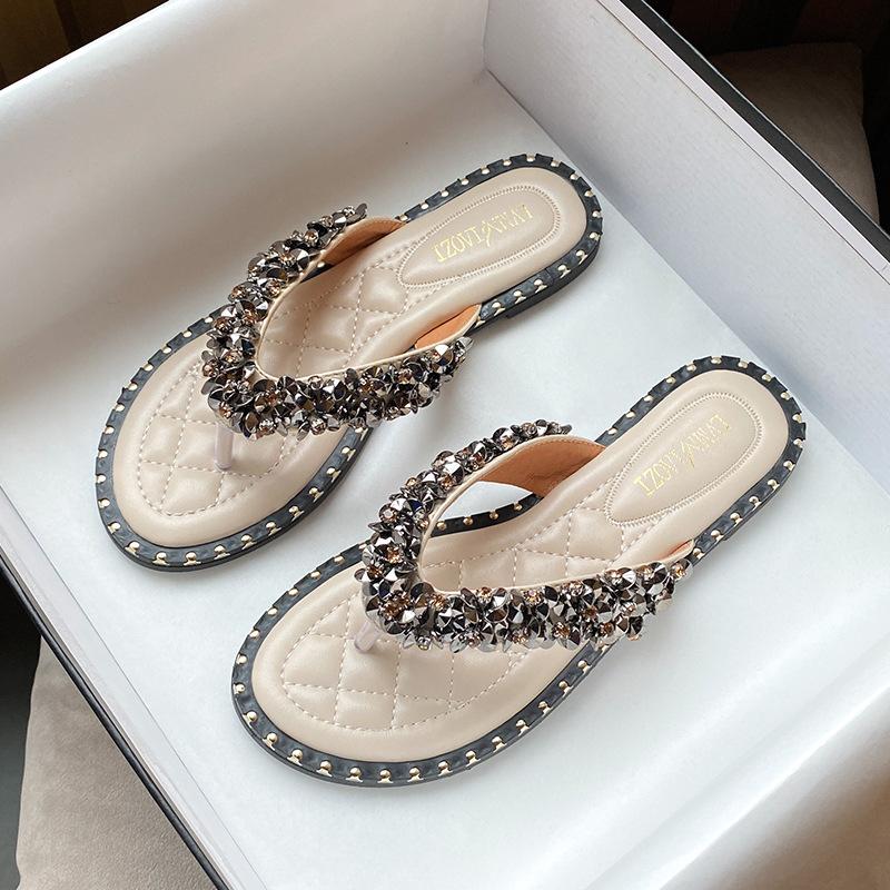 Women Rhinestone Flip Flops Outdoor Rivet Slippers Travel Seaside Beach Holiday Summer Cool Shoes Slide Sandals Plus Size 34-43 34 чёрный
Women Rhinestone Flip Flops Outdoor Rivet Slippers Travel Seaside Beach Holiday Summer Cool Shoes Slide Sandals Plus Size 34-43 34 чёрный