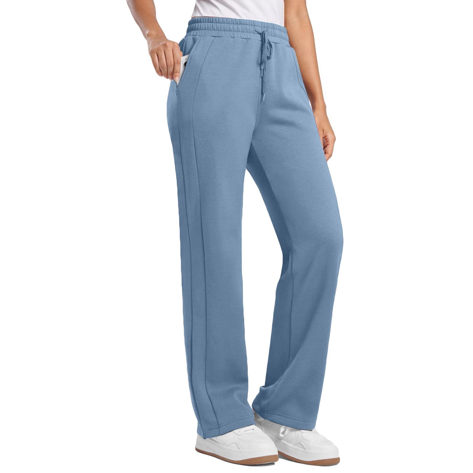 Женские повседневные и модные однотонные брюки прямого кроя с высокой талией на кулиске и карманами XL небесно-голубой
Женские повседневные и модные однотонные брюки прямого кроя с высокой талией на кулиске и карманами XL небесно-голубой