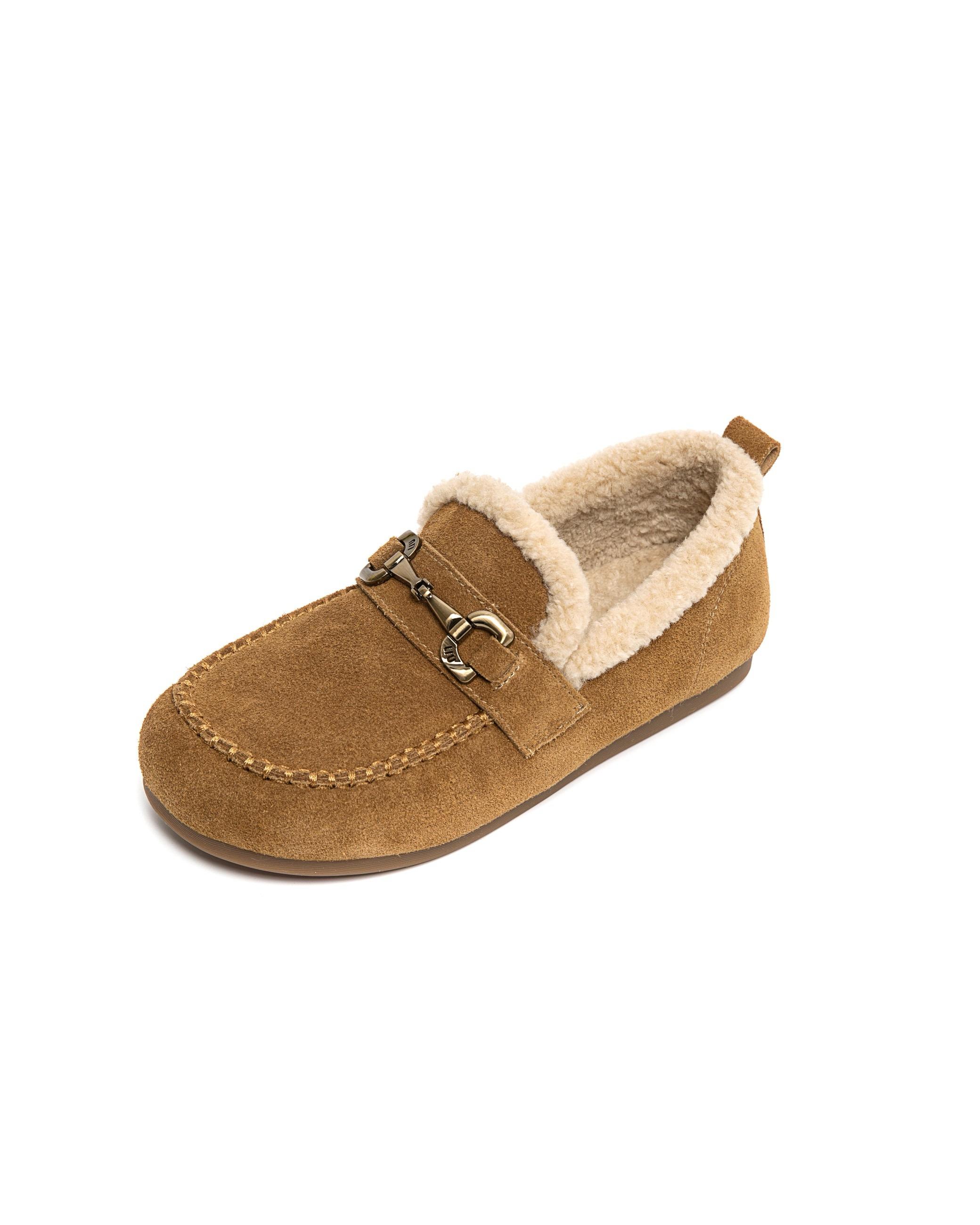 Flat heel wool beanie shoes leather matte Birkenstocks versatile loafers winter warm fluffy shoes flat cotton shoes 40
Flat heel wool beanie shoes leather matte Birkenstocks versatile loafers winter warm fluffy shoes flat cotton shoes 40