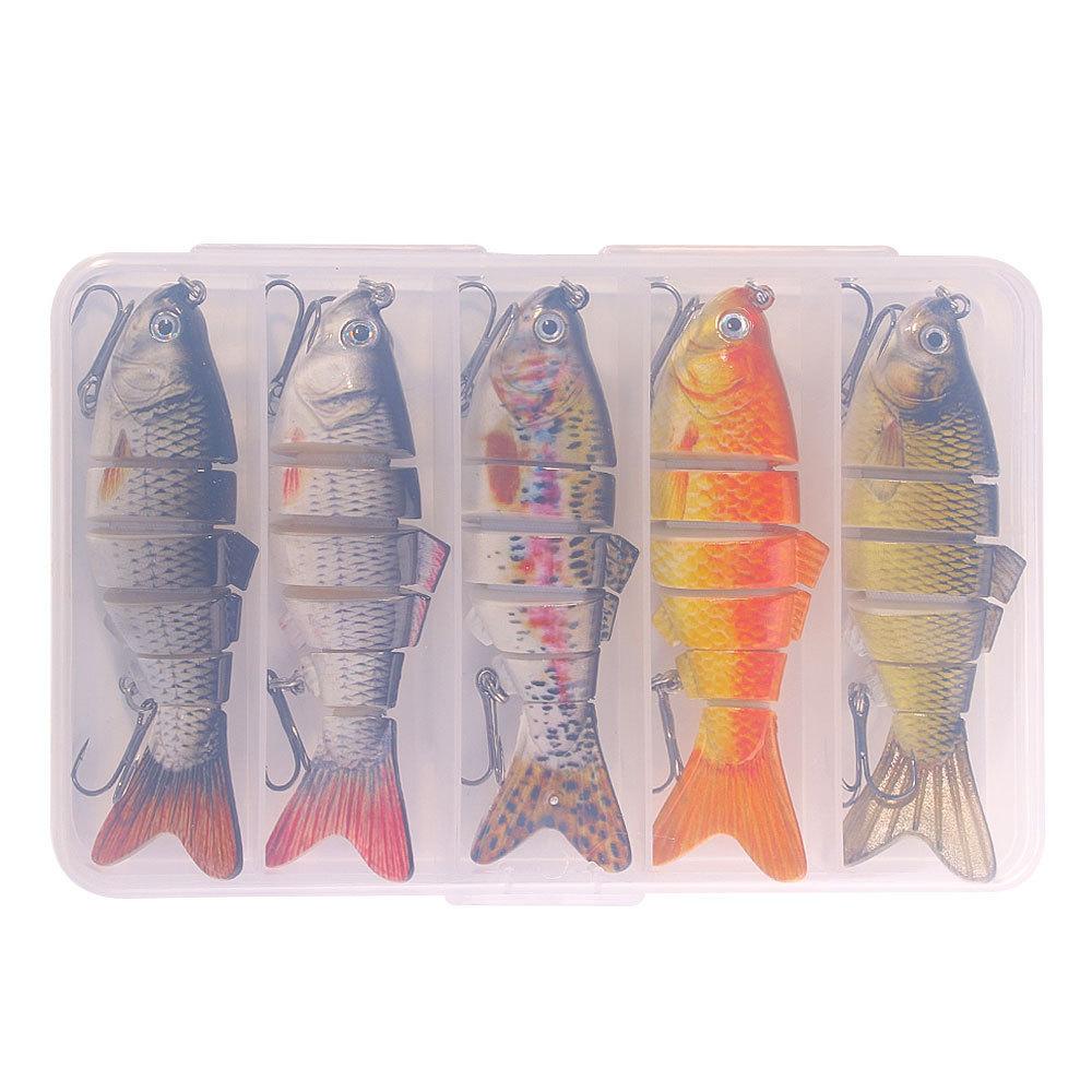 6Boxed Lure Set5PCSMulti-section fish-shaped bionic bait, soft bait and hard bait, suitable for both freshwater and saltwater, p a set
6Boxed Lure Set5PCSMulti-section fish-shaped bionic bait, soft bait and hard bait, suitable for both freshwater and saltwater, p a set