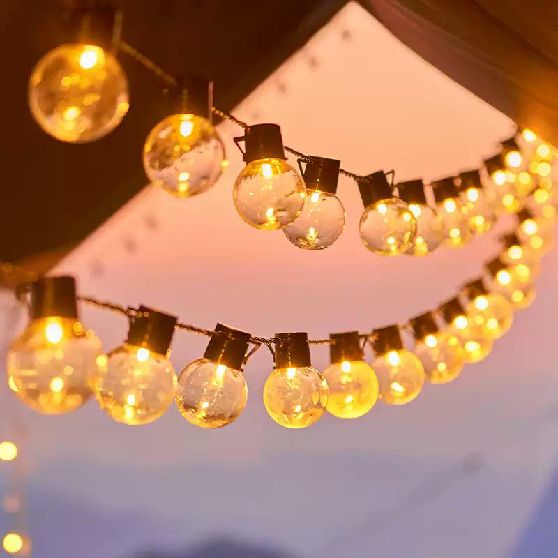 Solar-Powered LED G50 Round Bulb String Lights - Ideal for Camping & Yard Decor 5m 20 lights, plug-in (clear wire)
Solar-Powered LED G50 Round Bulb String Lights - Ideal for Camping & Yard Decor 5m 20 lights, plug-in (clear wire)