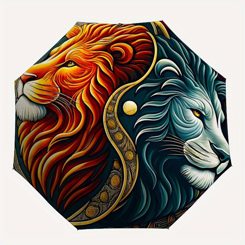 1pc Lion Yin Yang Symbol Automatic Opening/closing Umbrella with Auto Open/Close, Windproof, Foldable Sunshade, Perfect Gift for Friends, Du
1pc Lion Yin Yang Symbol Automatic Opening/closing Umbrella with Auto Open/Close, Windproof, Foldable Sunshade, Perfect Gift for Friends, Du