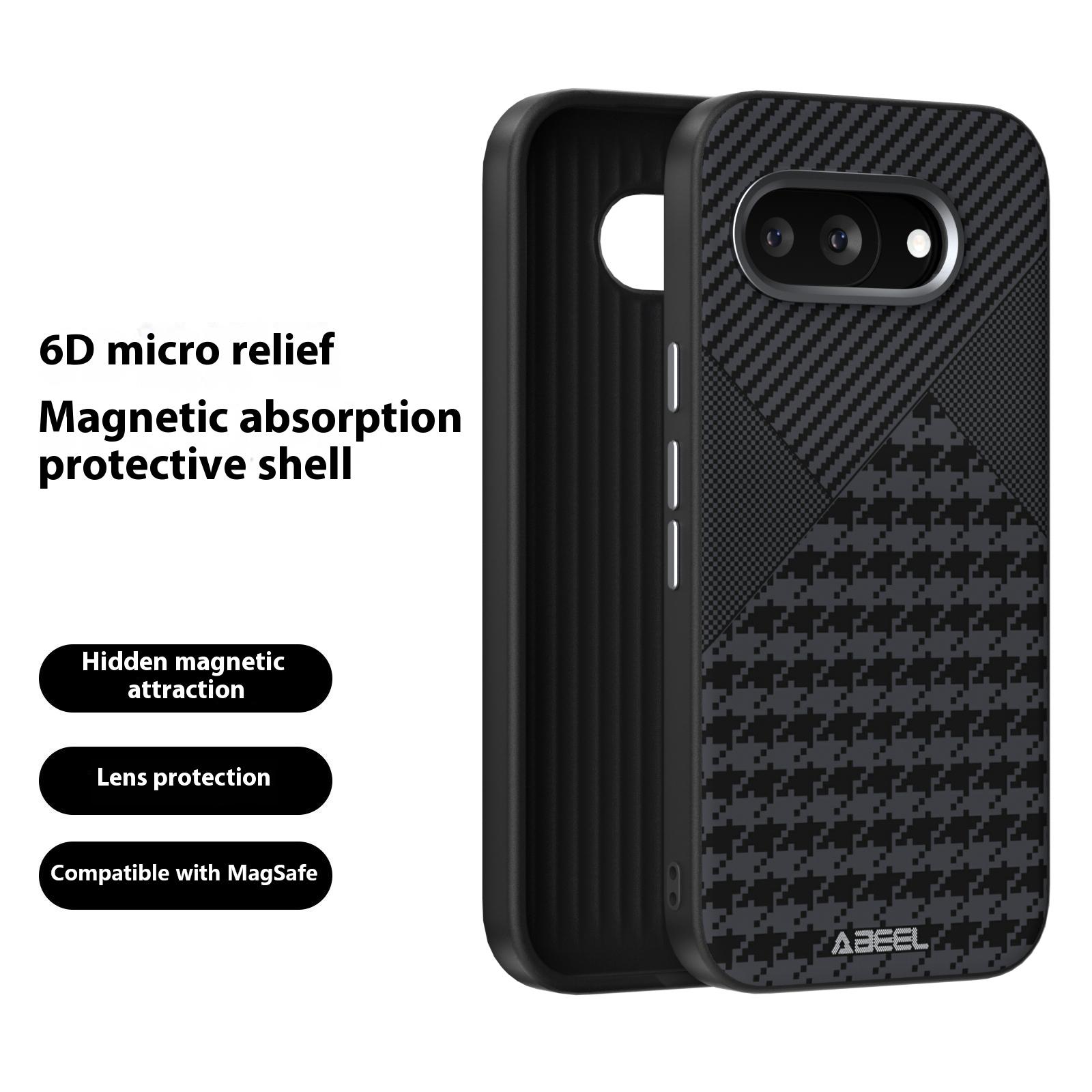 ABEEL For Google Pixel 9a Case Compatible with MagSafe Micro-Embossing PC TPU Aluminum Alloy Leather Phone Cover A
ABEEL For Google Pixel 9a Case Compatible with MagSafe Micro-Embossing PC TPU Aluminum Alloy Leather Phone Cover A