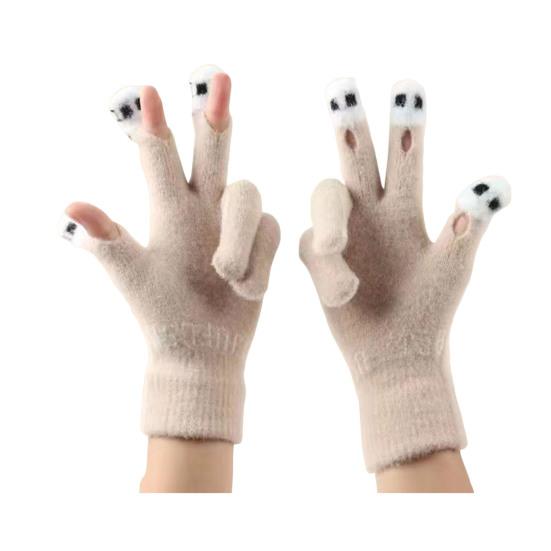 Милі теплі пухнасті рукавички для жінок і чоловіків, затишні плюшеві рукавички з сенсорним екраном, зимові кумедні рукавички з пальцями для набору тексту, письма, водіння бежевий
Милі теплі пухнасті рукавички для жінок і чоловіків, затишні плюшеві рукавички з сенсорним екраном, зимові кумедні рукавички з пальцями для набору тексту, письма, водіння бежевий