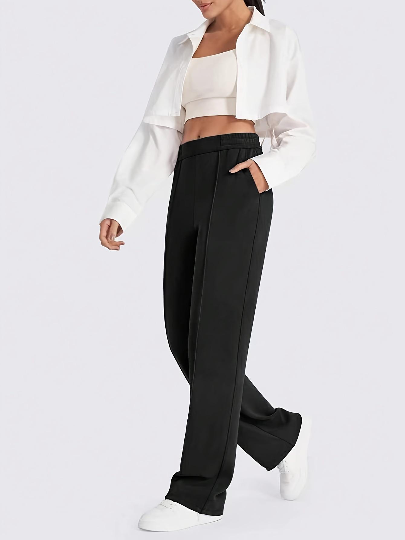 Women s Black High Waist Elastic Straight Leg Pants with Pockets - Casual, Comfortable, New Style 4XL чорний
Women s Black High Waist Elastic Straight Leg Pants with Pockets - Casual, Comfortable, New Style 4XL чорний