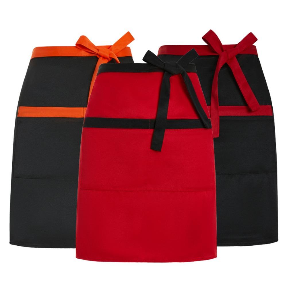 Dacron Waiter s Half-length Apron Solid Color Half-length Short Apron Household Cleaning Apron Black Orange
Dacron Waiter s Half-length Apron Solid Color Half-length Short Apron Household Cleaning Apron Black Orange