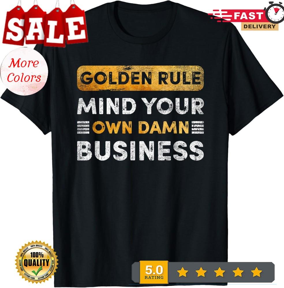 Tim Walz - Golden Rule - Mind Your Own Damn Business Unisex T-Shirt L
Tim Walz - Golden Rule - Mind Your Own Damn Business Unisex T-Shirt L