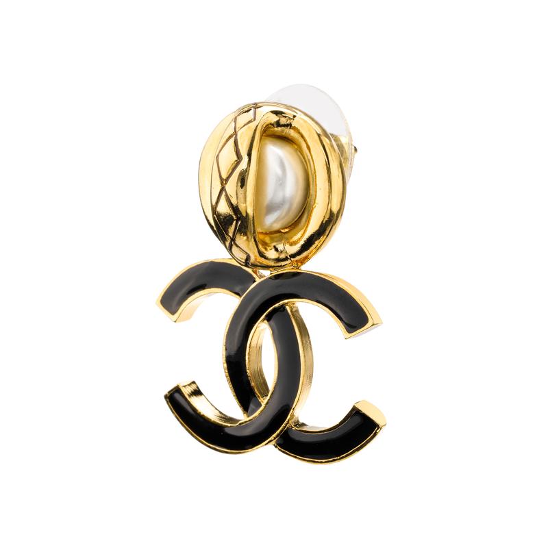 CHANEL earrings black/gold чорний
CHANEL earrings black/gold чорний