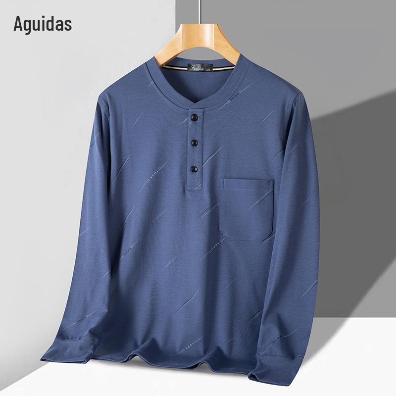 Men s Long-Sleeve Cotton Stand-Up Collar T-Shirt with Pocket - For Middle-Aged & Elderly 3XL (90-100 kg)
Men s Long-Sleeve Cotton Stand-Up Collar T-Shirt with Pocket - For Middle-Aged & Elderly 3XL (90-100 kg)