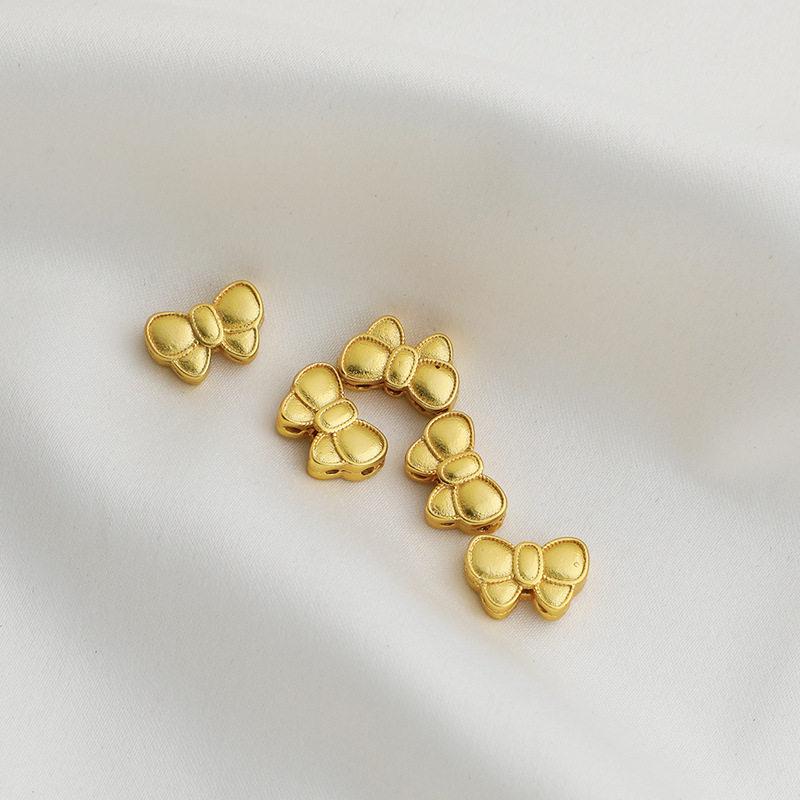 Gold-Plated Rose Clover Bow Spacer Bead for DIY Jewelry
Gold-Plated Rose Clover Bow Spacer Bead for DIY Jewelry