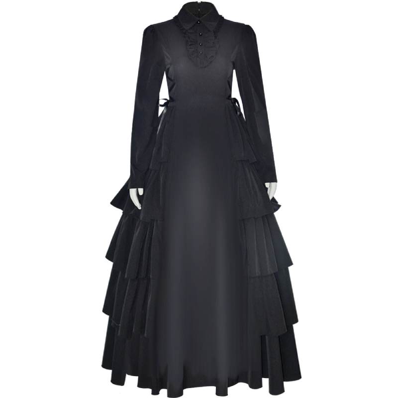 Викторианский Хэллоуин Средневековый Ренессанс Платье принцессы Косплей Черный костюм S
Викторианский Хэллоуин Средневековый Ренессанс Платье принцессы Косплей Черный костюм S