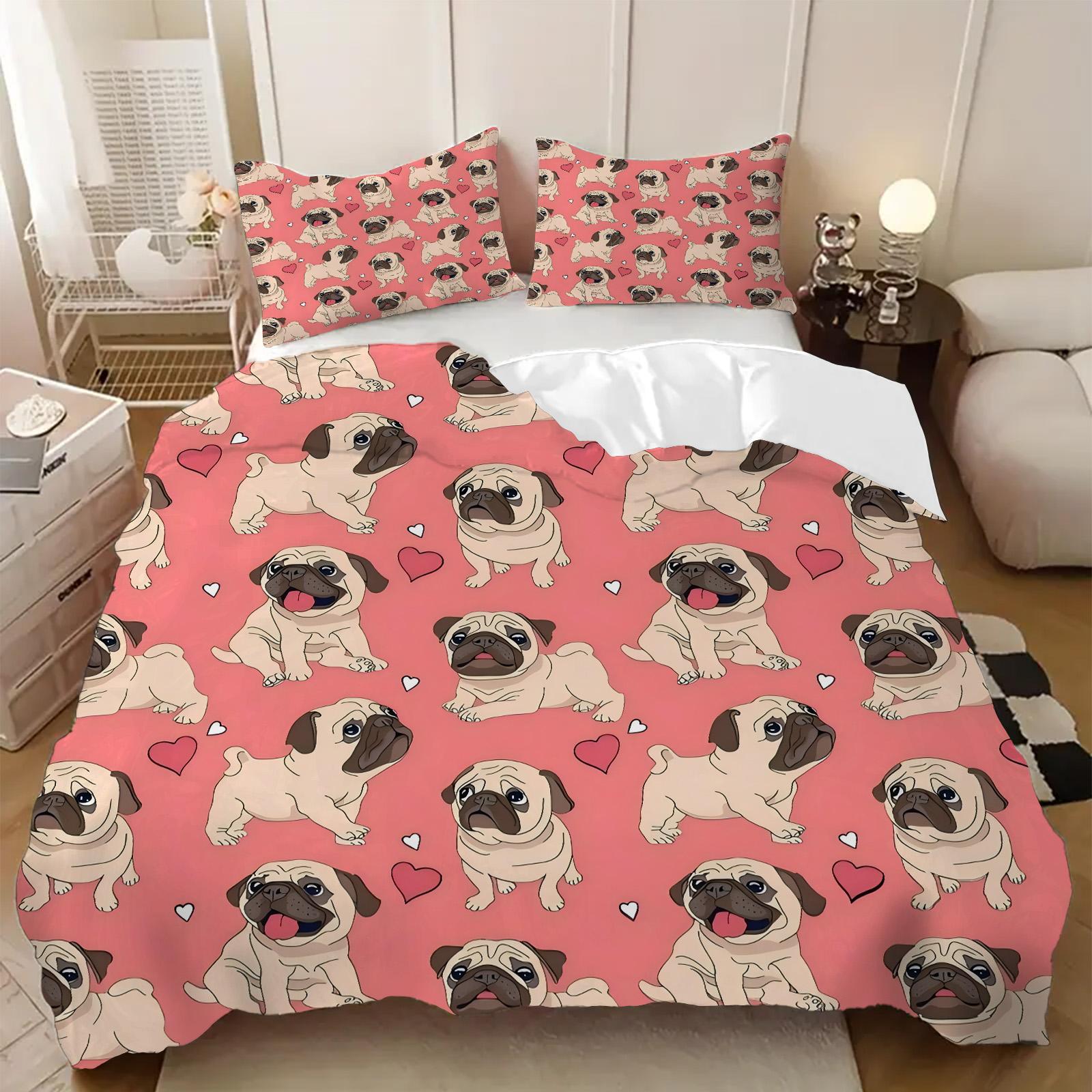 Cute Dogs 3D Design Printed Quilt cover set Luxury Home Textile Soft Comfortable Duvet Cover Pillowcase Animal theme Bedding Set 135x200cm 2pcs
Cute Dogs 3D Design Printed Quilt cover set Luxury Home Textile Soft Comfortable Duvet Cover Pillowcase Animal theme Bedding Set 135x200cm 2pcs