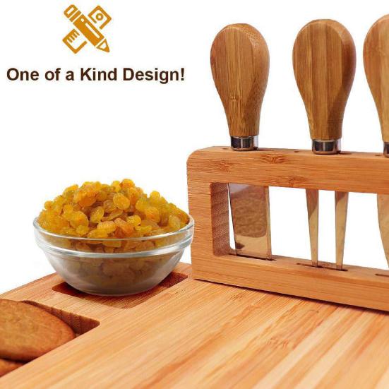 Yousheng 1 Set Cheese Platter Waterproof Anti-scratch Wood Wine Fruit Charcuterie Serving Meat Board Kitchen Accessories
Yousheng 1 Set Cheese Platter Waterproof Anti-scratch Wood Wine Fruit Charcuterie Serving Meat Board Kitchen Accessories