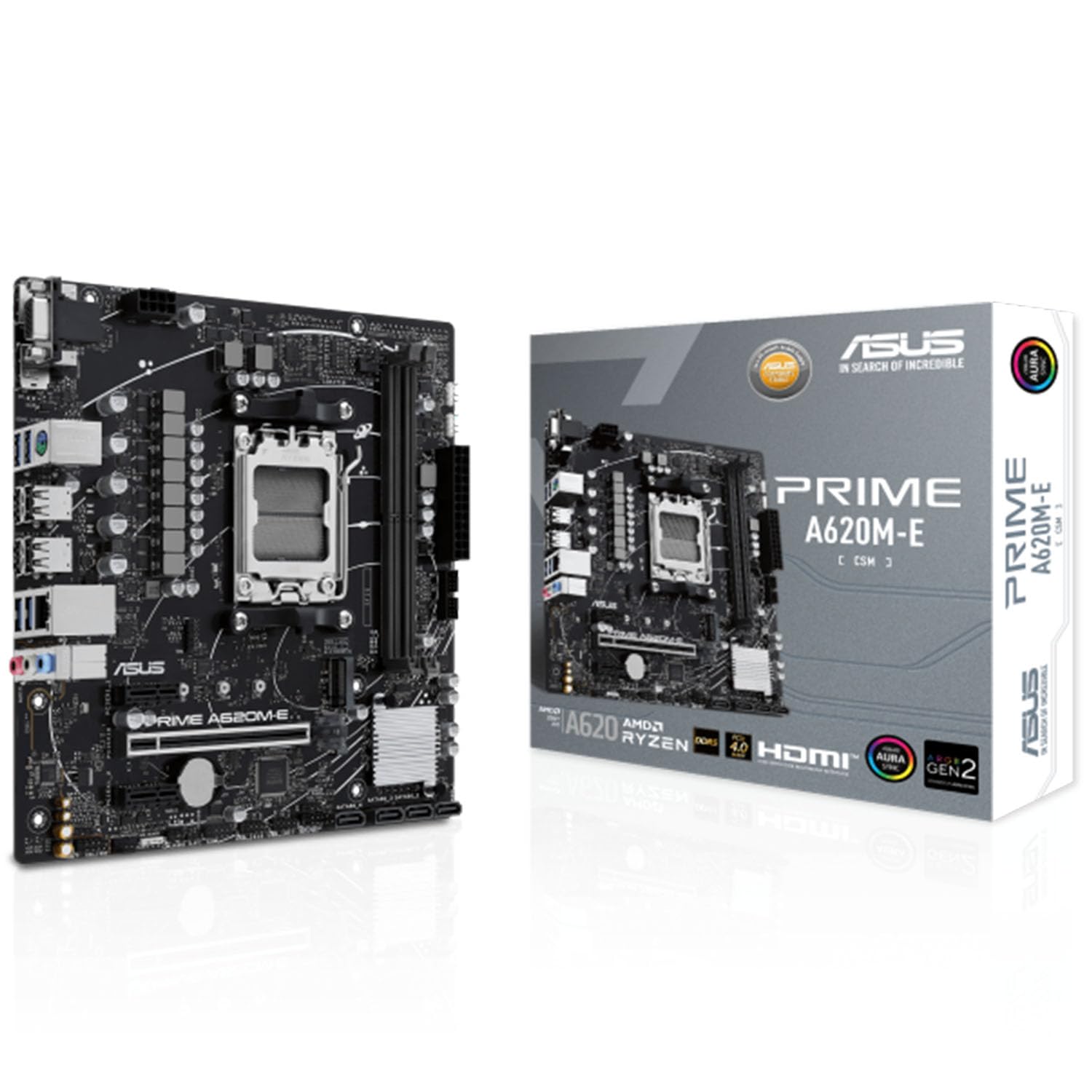 ASUS AMD A620 Socket AM5 Micro-ATX Motherboard / PRIME A620M-E-CSM (Authentic Japanese Distributor)
ASUS AMD A620 Socket AM5 Micro-ATX Motherboard / PRIME A620M-E-CSM (Authentic Japanese Distributor)