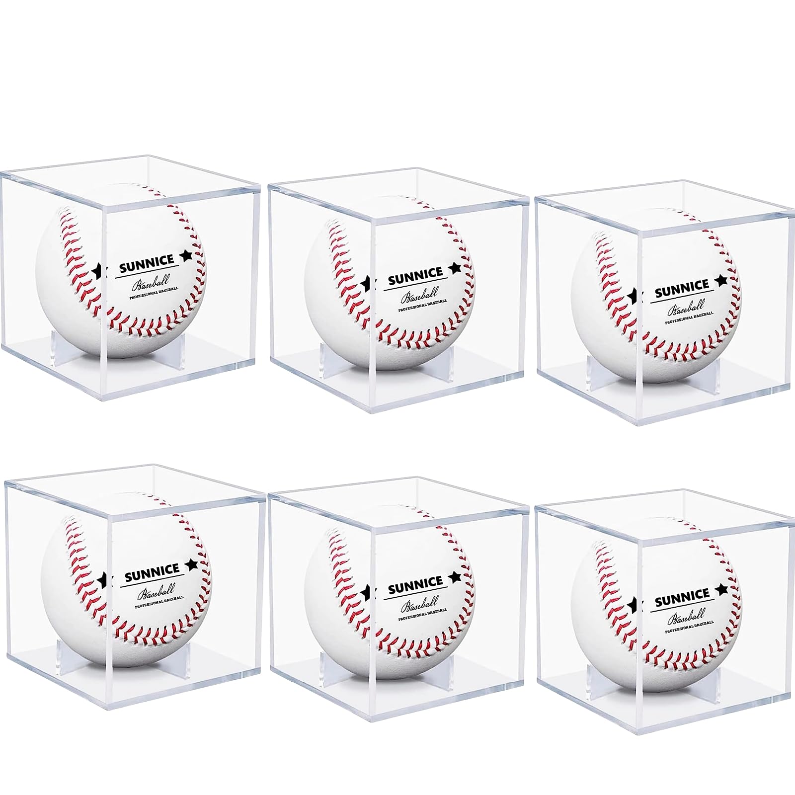 SUNNICE Signed Ball Case, Baseball Ball Case, Set of 6, UV Protection, Acrylic Display Case, Baseball, Prevents Deterioration and Discoloration,
SUNNICE Signed Ball Case, Baseball Ball Case, Set of 6, UV Protection, Acrylic Display Case, Baseball, Prevents Deterioration and Discoloration,