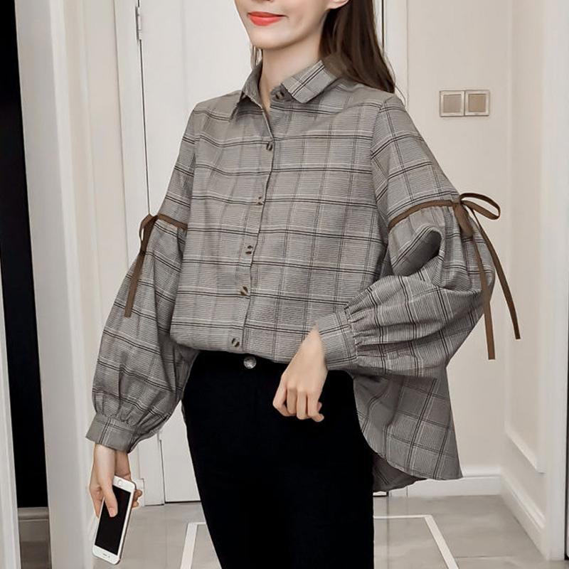 Женская винтажная блузка в клетку с бантом, шикарная, в стиле Харадзюку, корейская, осенняя, повседневная, с длинным рукавом, свободная, уличная, одежда, блузки L
Женская винтажная блузка в клетку с бантом, шикарная, в стиле Харадзюку, корейская, осенняя, повседневная, с длинным рукавом, свободная, уличная, одежда, блузки L