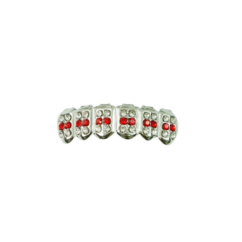 Square Red Full Diamond Metal Hip Hop Grillz Set - Trendy Rap Teeth Accessory
Square Red Full Diamond Metal Hip Hop Grillz Set - Trendy Rap Teeth Accessory