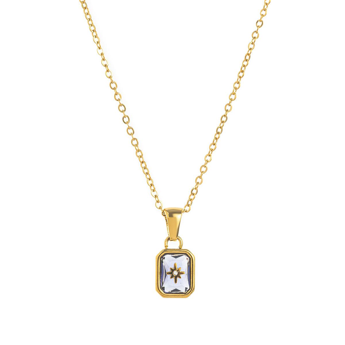 Titanium Steel High Color Retention Polaris Birthstone Necklace 12 Birthday Crystal Star Clavicle Pendant Necklace
Titanium Steel High Color Retention Polaris Birthstone Necklace 12 Birthday Crystal Star Clavicle Pendant Necklace