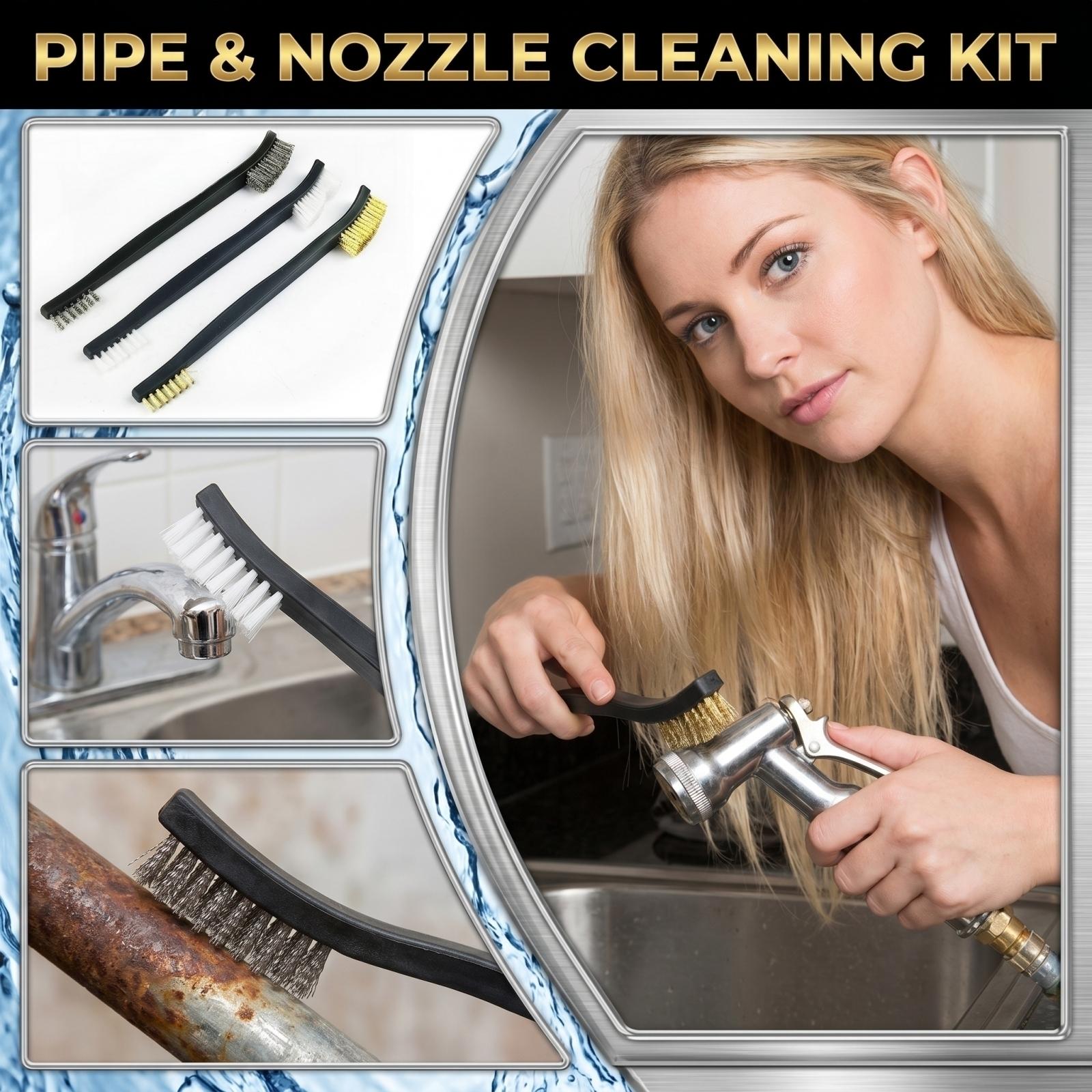 Pipe Cleaning Brush Set for Household Spray Guns with Multiple Bristle Types Durable Handle for Effective Cleaning of Nozzles and Small Pipes One Size чорний
Pipe Cleaning Brush Set for Household Spray Guns with Multiple Bristle Types Durable Handle for Effective Cleaning of Nozzles and Small Pipes One Size чорний