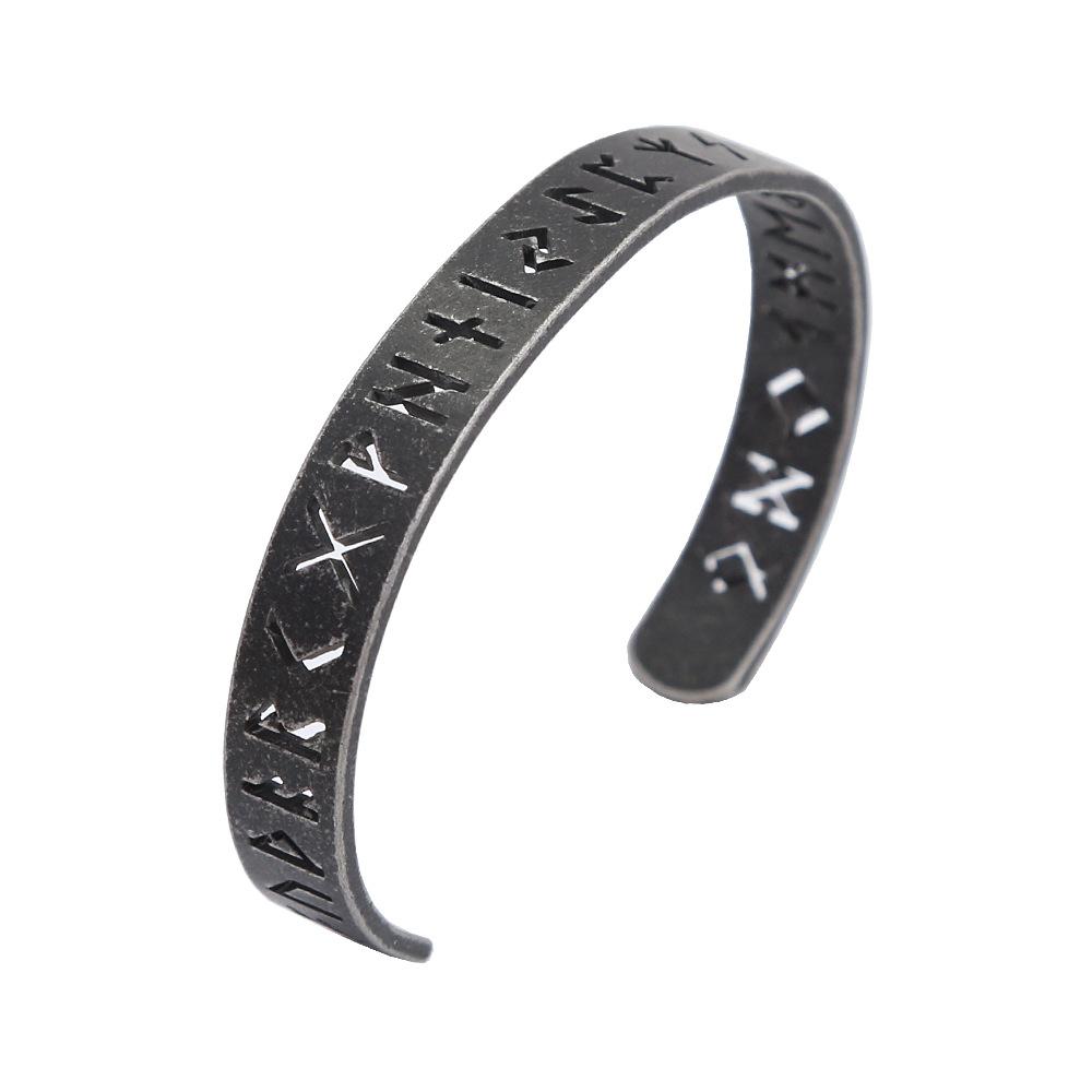 Vintage Distressed Hollow Out Text Men s Titanium Steel Bracelet Retro Fashion Jewelry Gift for Him Stainless steel антикварні-чорного кольору
Vintage Distressed Hollow Out Text Men s Titanium Steel Bracelet Retro Fashion Jewelry Gift for Him Stainless steel антикварні-чорного кольору
