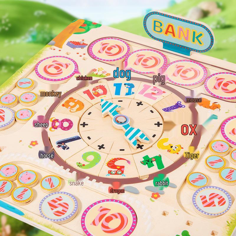 Children s Farm-Themed Wooden Educational Clock Toy
Children s Farm-Themed Wooden Educational Clock Toy