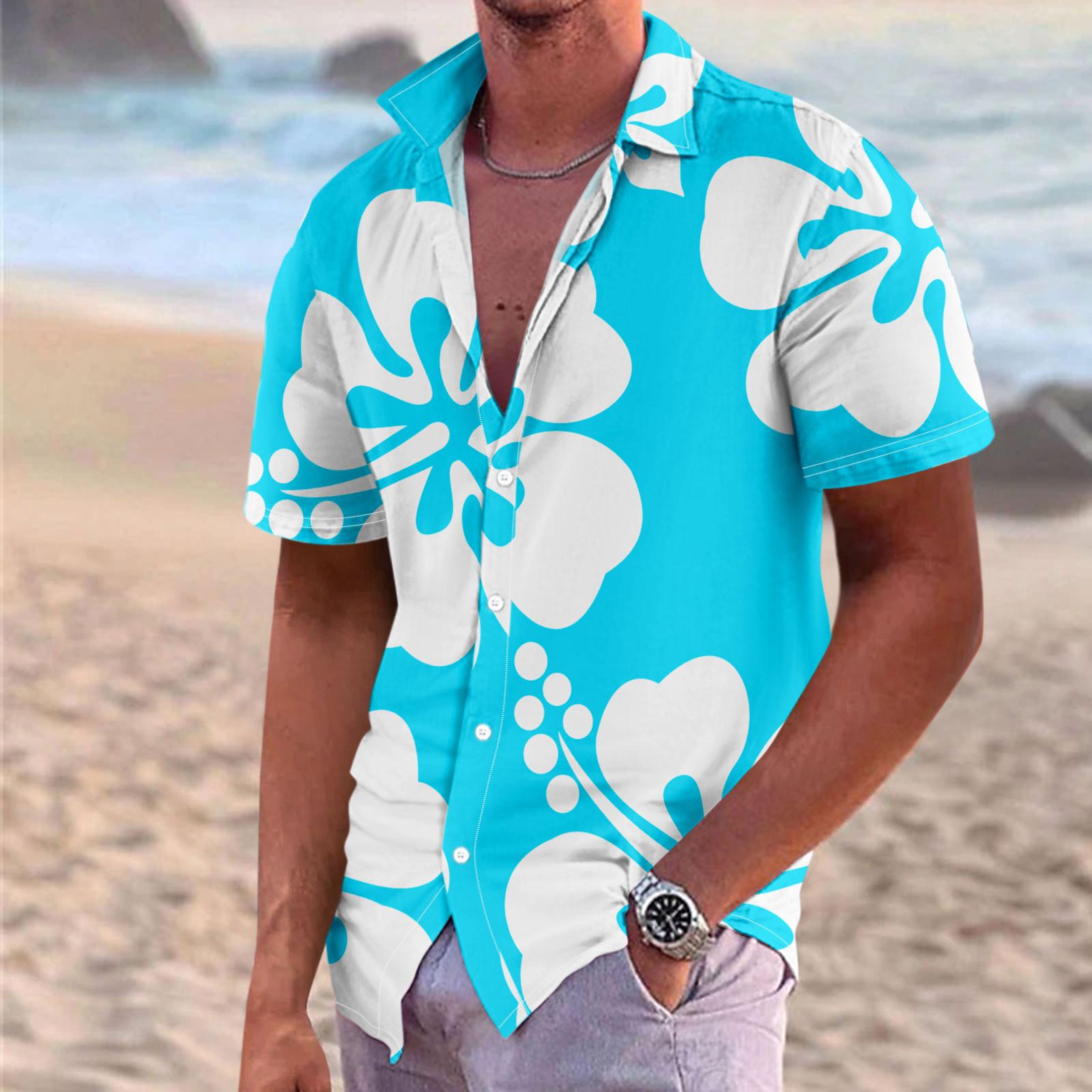 Мужская летняя новая свободная рубашка с коротким рукавом с принтом, кардиган, пляжная рубашка
Мужская летняя новая свободная рубашка с коротким рукавом с принтом, кардиган, пляжная рубашка