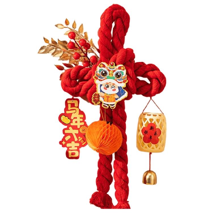 Handmade Chinese Knot Ornament Easy Installation Handmade New Year Pendant for Homes and Workplaces
Handmade Chinese Knot Ornament Easy Installation Handmade New Year Pendant for Homes and Workplaces
