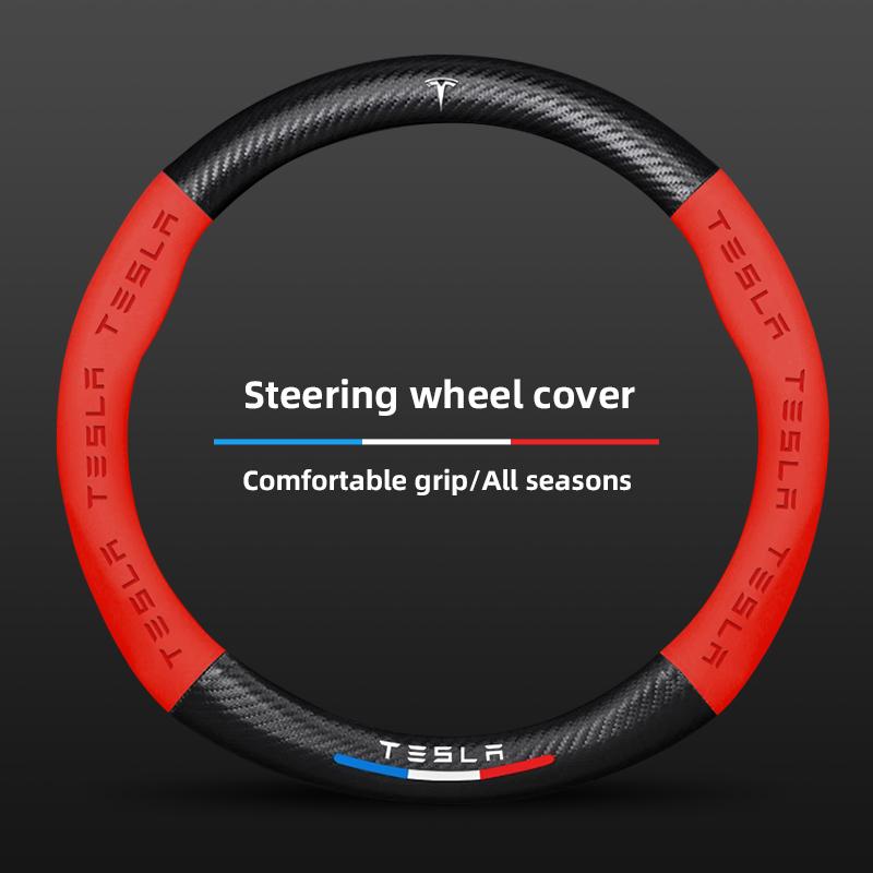 Car Carbon Fiber Steering Wheel Cover Leather Accessories For Tesla Model 3 Y S X Cybertruck Juguete Roadster Coil Bonina
Car Carbon Fiber Steering Wheel Cover Leather Accessories For Tesla Model 3 Y S X Cybertruck Juguete Roadster Coil Bonina