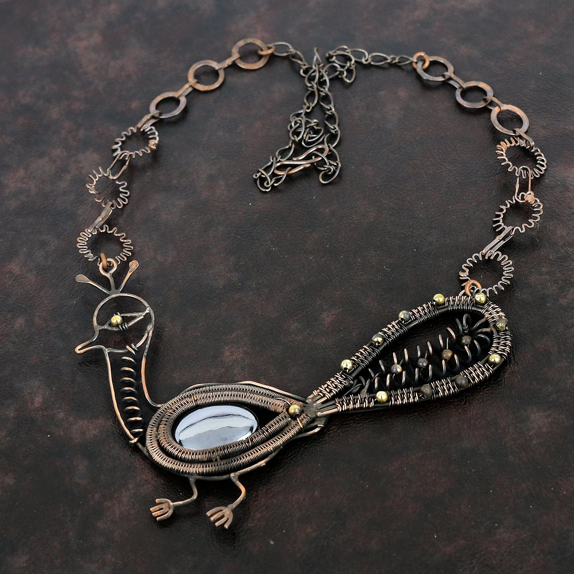 Shungite Gemstone Necklace Copper Wire Wrapped Necklace Adjustable Chain Necklace Handmade Peacock Necklace Copper Jewelry Gifts For Mother Adjustable
Shungite Gemstone Necklace Copper Wire Wrapped Necklace Adjustable Chain Necklace Handmade Peacock Necklace Copper Jewelry Gifts For Mother Adjustable