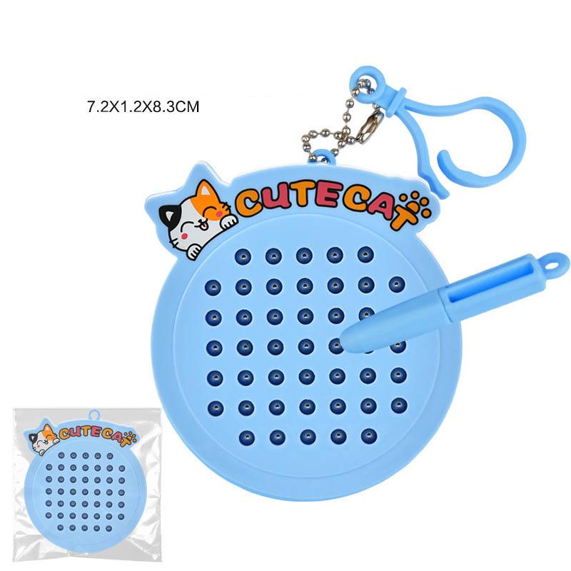 Kids Magnetic Suction Steel Beads Drawing Board Toy Cartoon Capybara Cat Small Drawing Board Toy Decompression Keychain Pendant синій
Kids Magnetic Suction Steel Beads Drawing Board Toy Cartoon Capybara Cat Small Drawing Board Toy Decompression Keychain Pendant синій
