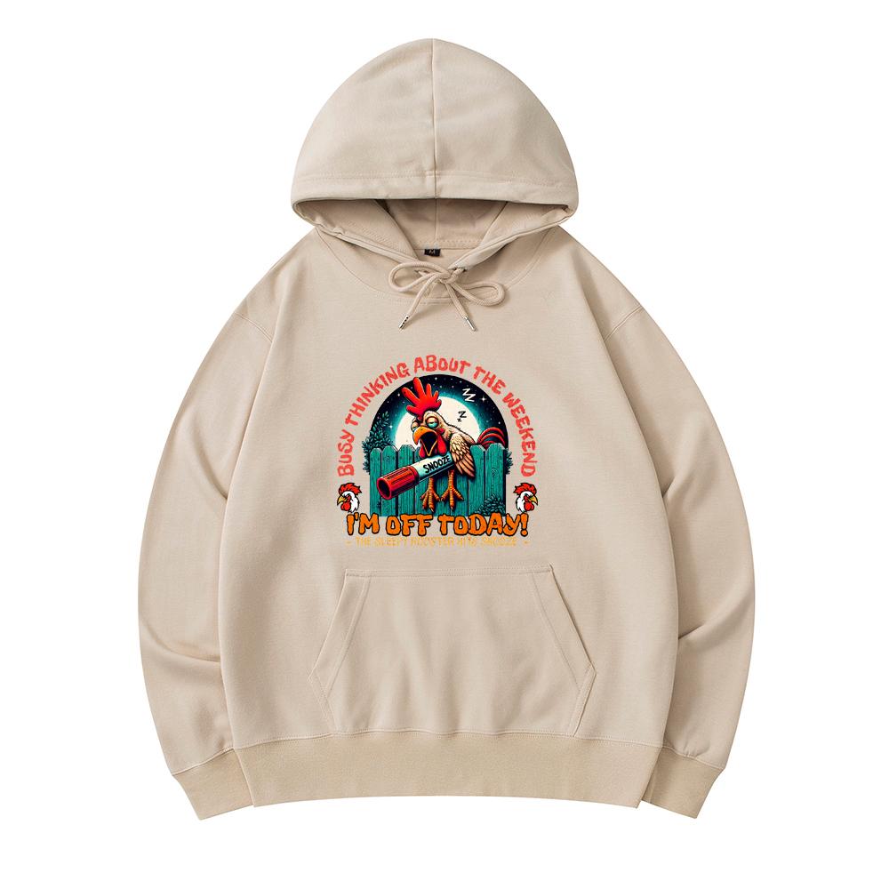 300 г/м² Мужские хлопковые толстовки с капюшоном Sleepy Rooster Off Day Lazy Morning Милый принт с курицей Премиум Хлопковая толстовка XS армия зеленый
300 г/м² Мужские хлопковые толстовки с капюшоном Sleepy Rooster Off Day Lazy Morning Милый принт с курицей Премиум Хлопковая толстовка XS армия зеленый