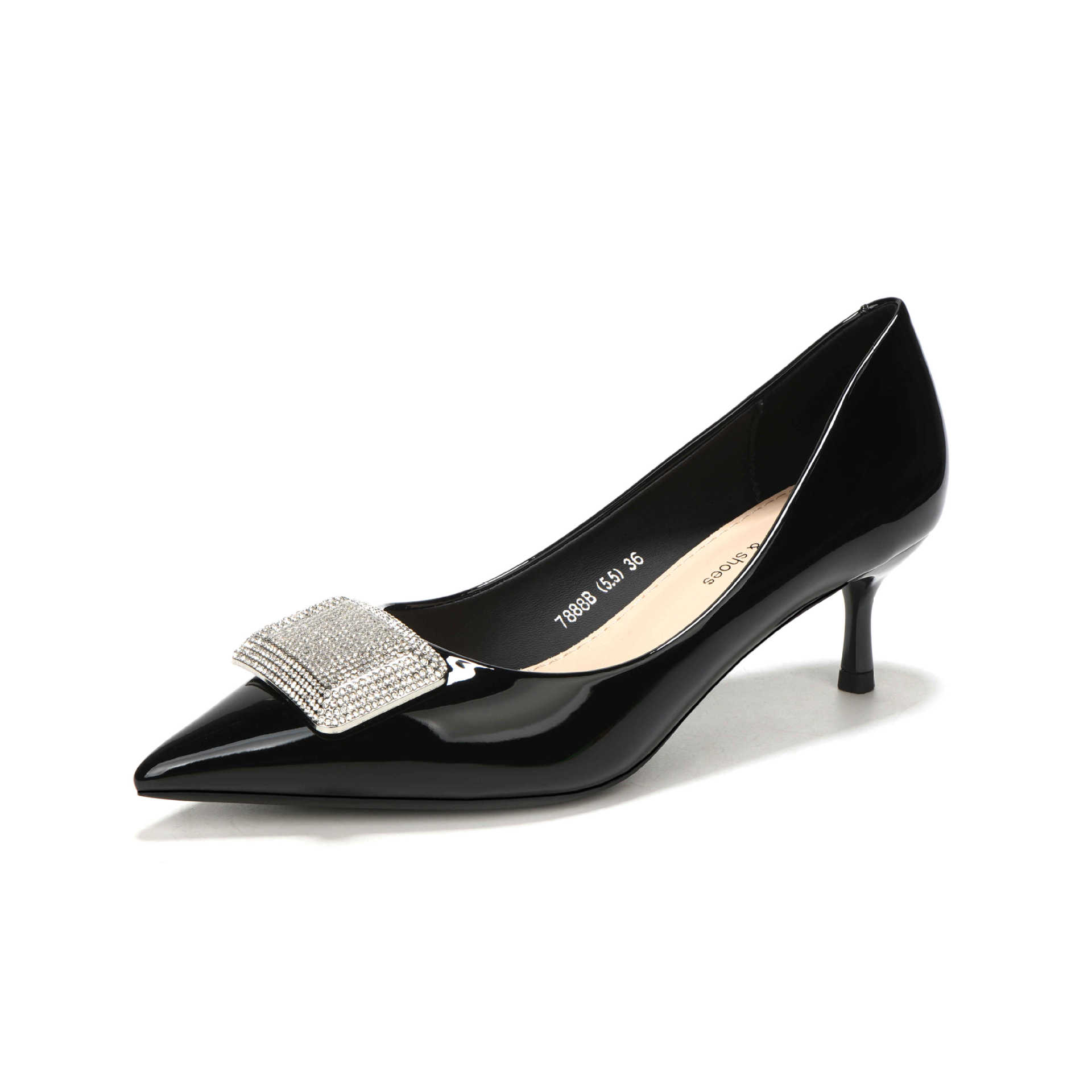 Туфли на высоком каблуке женские с тонким каблуком, заостренная головка, неглубокий носок, женская обувь со стразами, универсальные новые модели 40
Туфли на высоком каблуке женские с тонким каблуком, заостренная головка, неглубокий носок, женская обувь со стразами, универсальные новые модели 40