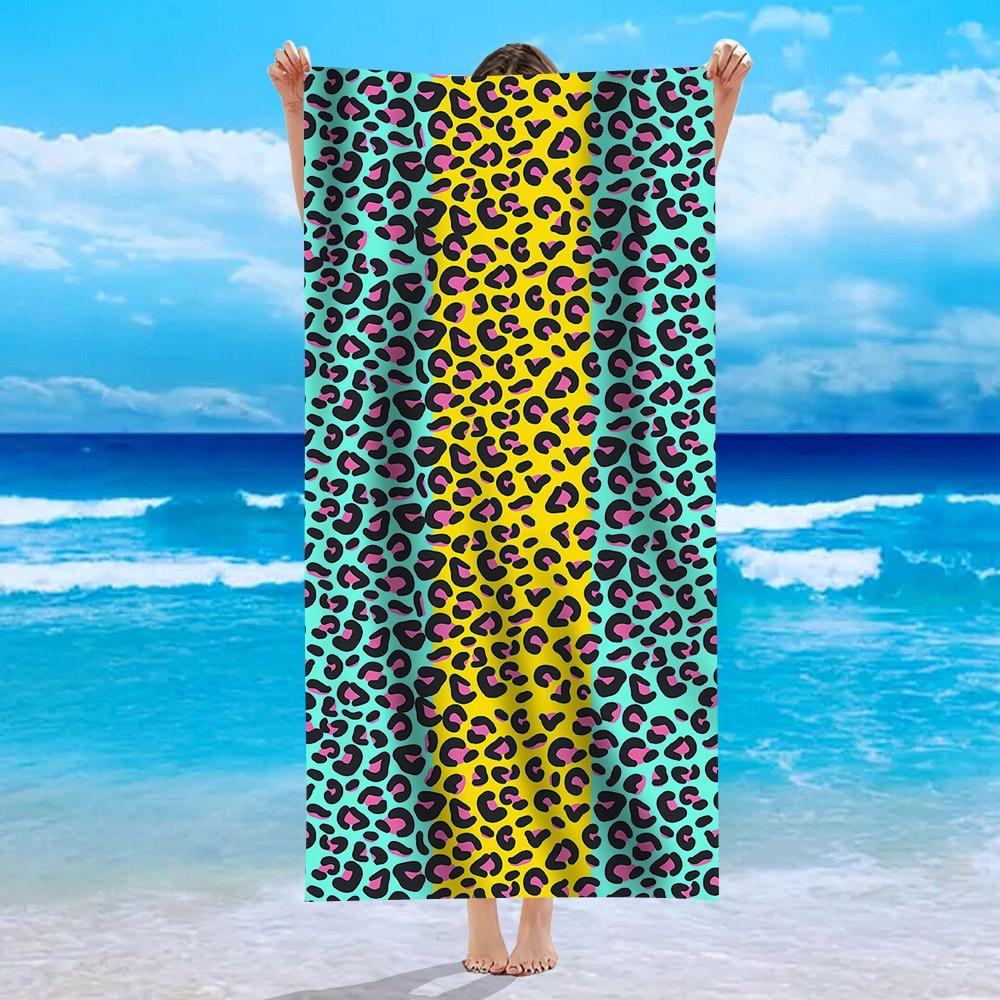 Neon Color Block Leopard Print Beach Towel Fashion Animal Leopard Print Soft Absorbent Quick Dry Beach Blanket for Vacation W30*H60(CM)
Neon Color Block Leopard Print Beach Towel Fashion Animal Leopard Print Soft Absorbent Quick Dry Beach Blanket for Vacation W30*H60(CM)