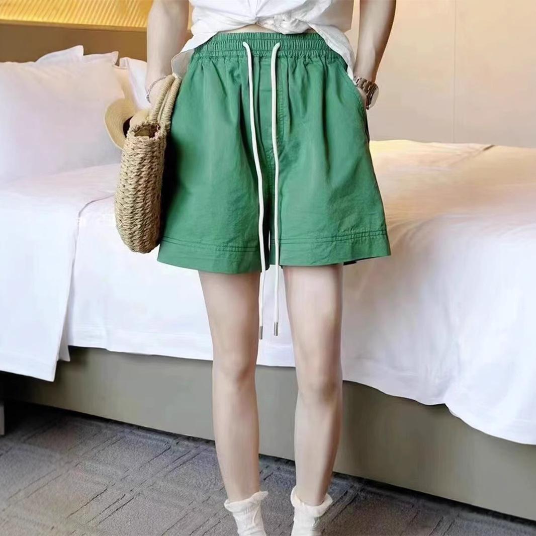 2025 Summer Loose Fit Elastic Waist Drawstring Shorts - Solid Color, Casual, Comfortable, Five-Point Wide Leg Medium
2025 Summer Loose Fit Elastic Waist Drawstring Shorts - Solid Color, Casual, Comfortable, Five-Point Wide Leg Medium