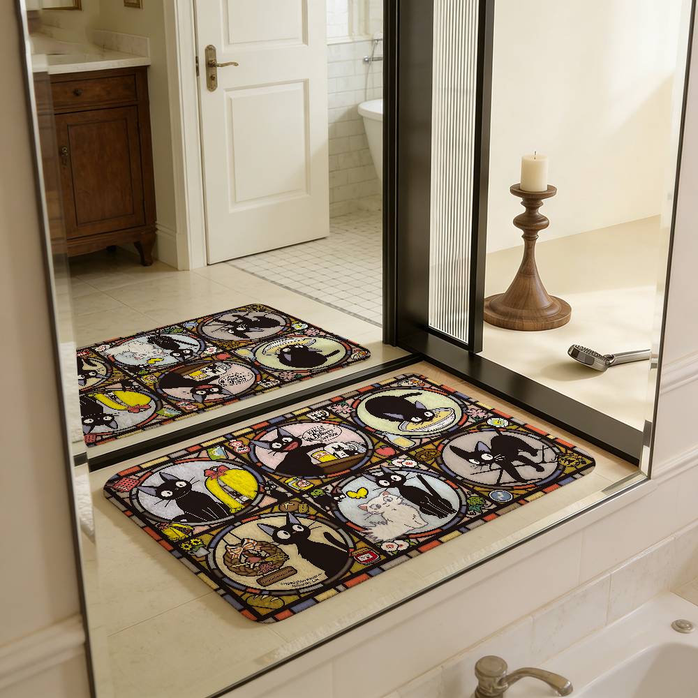 KiKi Jiji Cat Room Mats Retro Multiple Choice Living Room Kitchen Rug Non-Slip Welcome Rug 40cm x 60cm
KiKi Jiji Cat Room Mats Retro Multiple Choice Living Room Kitchen Rug Non-Slip Welcome Rug 40cm x 60cm