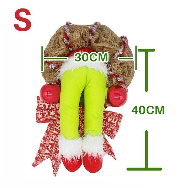 Рождественский вор украл Рождество Мешковинковый рождественский венок Рождественские украшения Изысканный венок Санта-Клауса для стены, окна гостиной S
Рождественский вор украл Рождество Мешковинковый рождественский венок Рождественские украшения Изысканный венок Санта-Клауса для стены, окна гостиной S