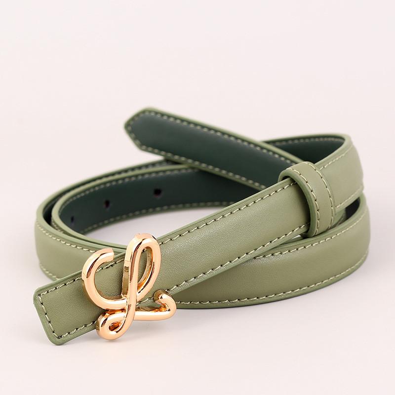 Leather Ladies Belt With Snap Closure For Daily Casual And Formal Outfits MatchaGreen
Leather Ladies Belt With Snap Closure For Daily Casual And Formal Outfits MatchaGreen