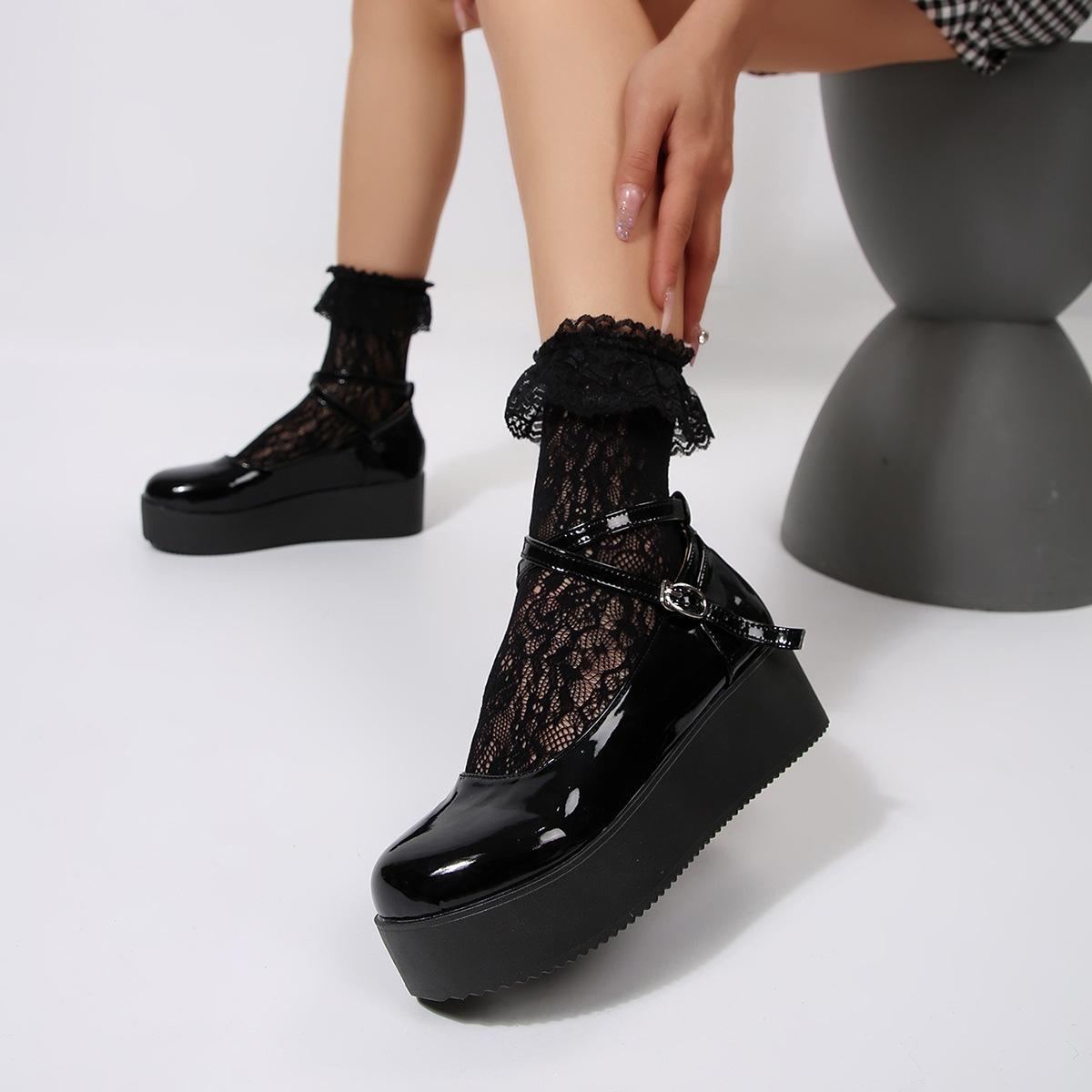 Spring and summer new rose lace fishing net lace tube socks two wear cute hollow calf socks women 43 чорний
Spring and summer new rose lace fishing net lace tube socks two wear cute hollow calf socks women 43 чорний