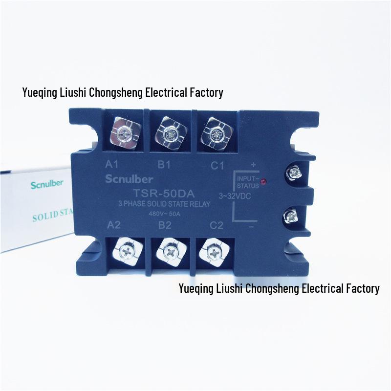 Original 50A 480V TSR-50DA Three-Phase Solid-State Relay (DC to AC)
Original 50A 480V TSR-50DA Three-Phase Solid-State Relay (DC to AC)