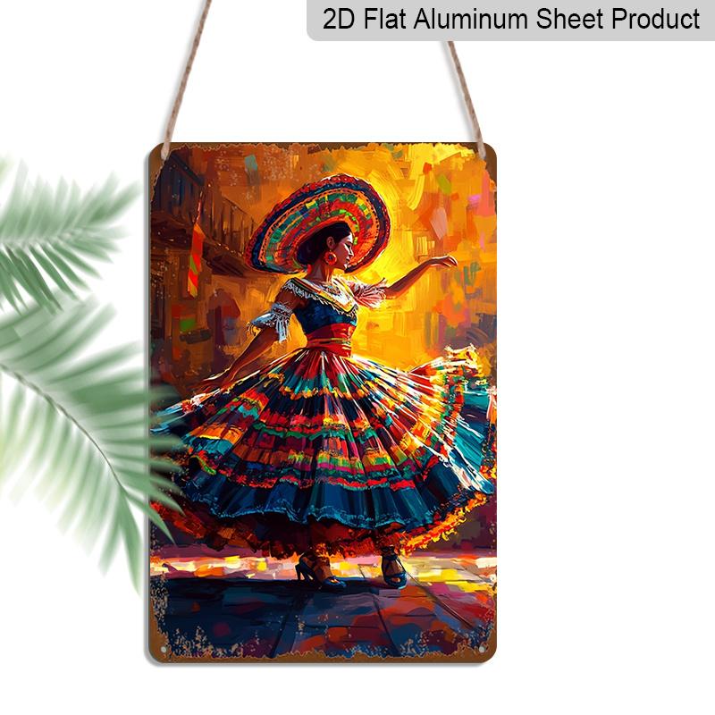 2D Flat 1pc 8 x12 Cinco De Mayo Metal Wall Art Sign - Vibrant Mexican Folk Art Sugar Skull & Cactus Design, Durable Aluminum Decor for Home, Bar 20*30cm
2D Flat 1pc 8 x12 Cinco De Mayo Metal Wall Art Sign - Vibrant Mexican Folk Art Sugar Skull & Cactus Design, Durable Aluminum Decor for Home, Bar 20*30cm