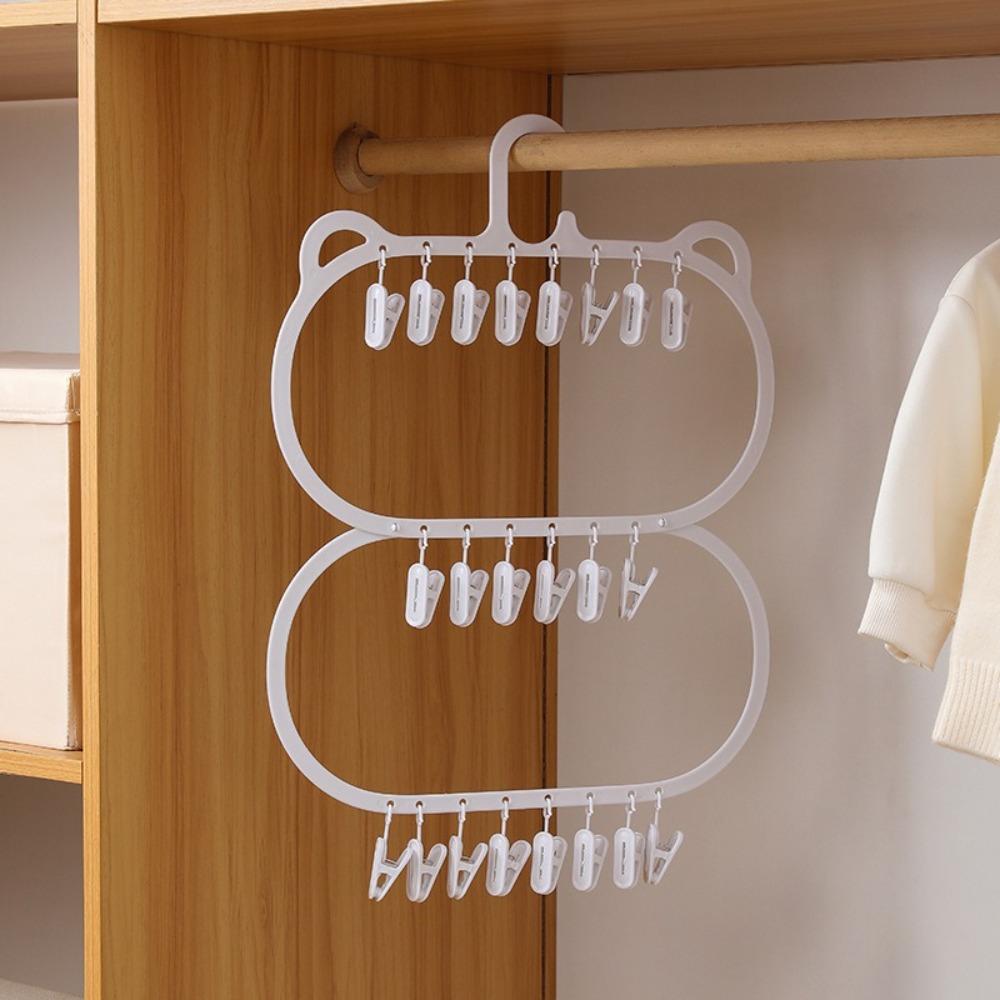 Oval Socks Drying Hanger Removable Hanging Drying Rack Multi-Clips Drying Hanger Underwear Style A
Oval Socks Drying Hanger Removable Hanging Drying Rack Multi-Clips Drying Hanger Underwear Style A