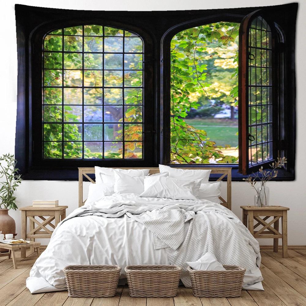 Vintage Windows Forest Tapestry Wall Hanging Minimalist Natural Landscape Art Bohemian Hippie Living Room Home Decor 74x94cm(29x37in)
Vintage Windows Forest Tapestry Wall Hanging Minimalist Natural Landscape Art Bohemian Hippie Living Room Home Decor 74x94cm(29x37in)