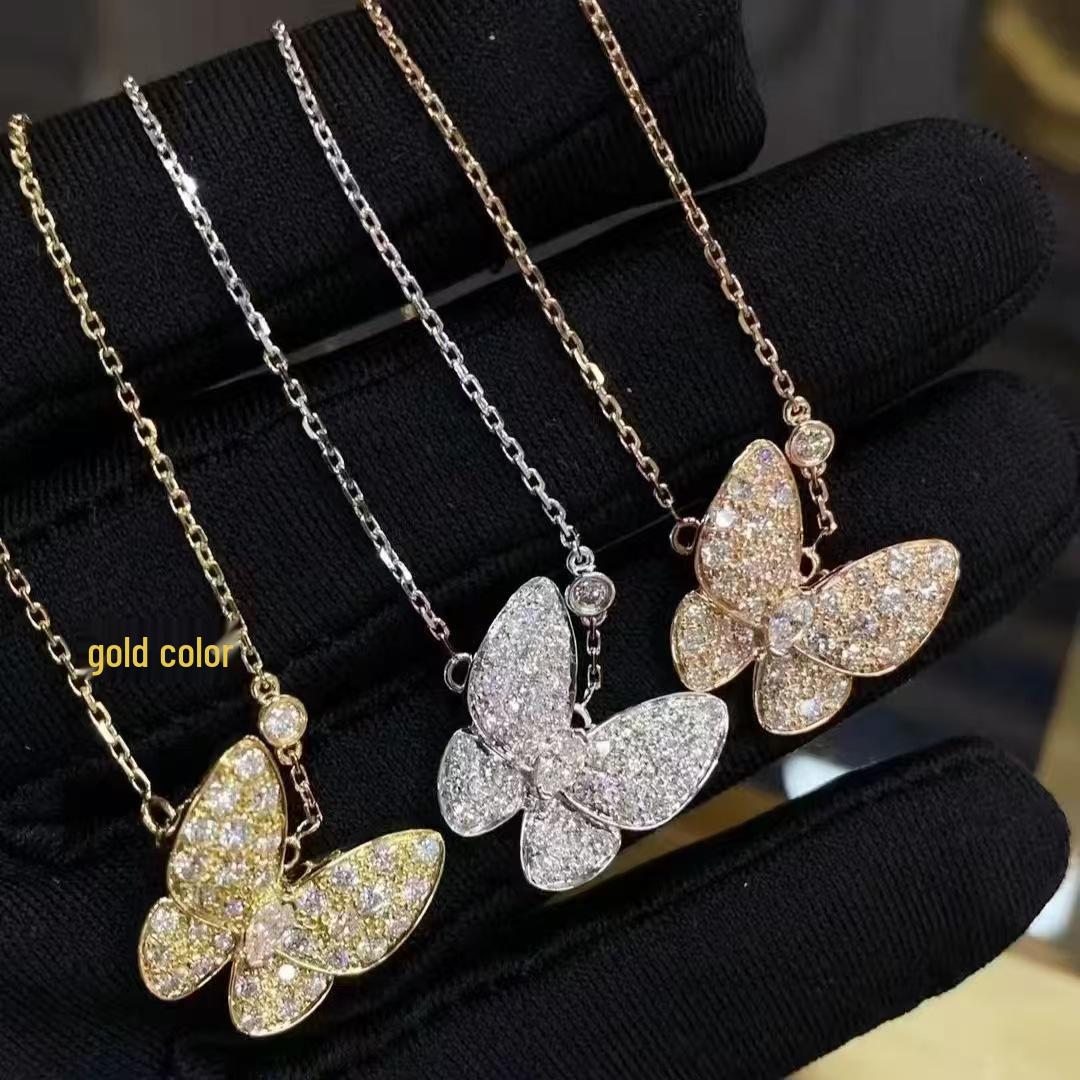 High-End Butterfly White Mother-of-Pearl Diamond Clavicle Necklace
High-End Butterfly White Mother-of-Pearl Diamond Clavicle Necklace