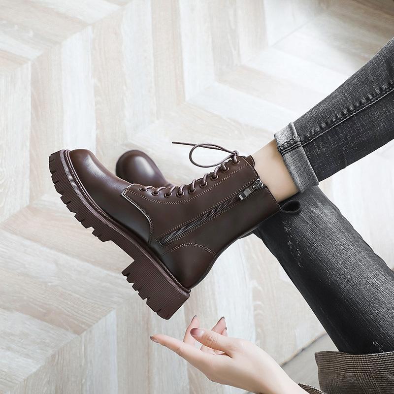 2025 autumn and winter new Korean version of fashion Martin boots casual low boots lace-up thin leather boots British style women s shoes 40
2025 autumn and winter new Korean version of fashion Martin boots casual low boots lace-up thin leather boots British style women s shoes 40
