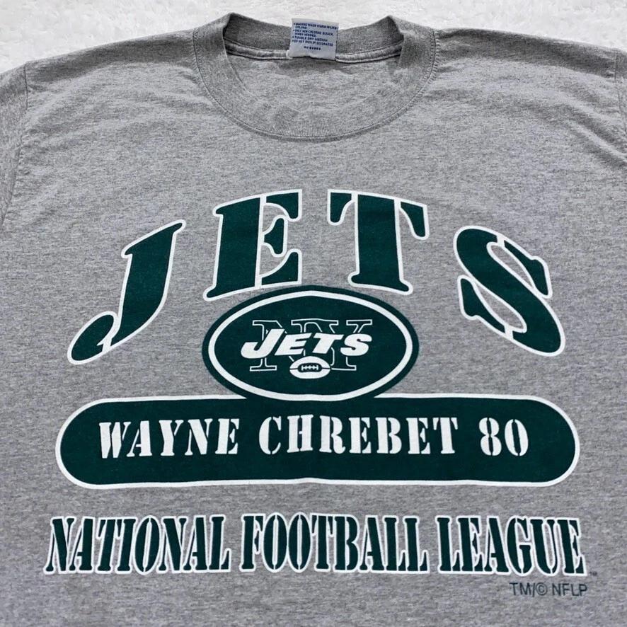 vintage 90s NEW YORK JETS WAYNE CHREBET #80 T-Shirt MEDIUM/LARGE nfl football L
vintage 90s NEW YORK JETS WAYNE CHREBET #80 T-Shirt MEDIUM/LARGE nfl football L
