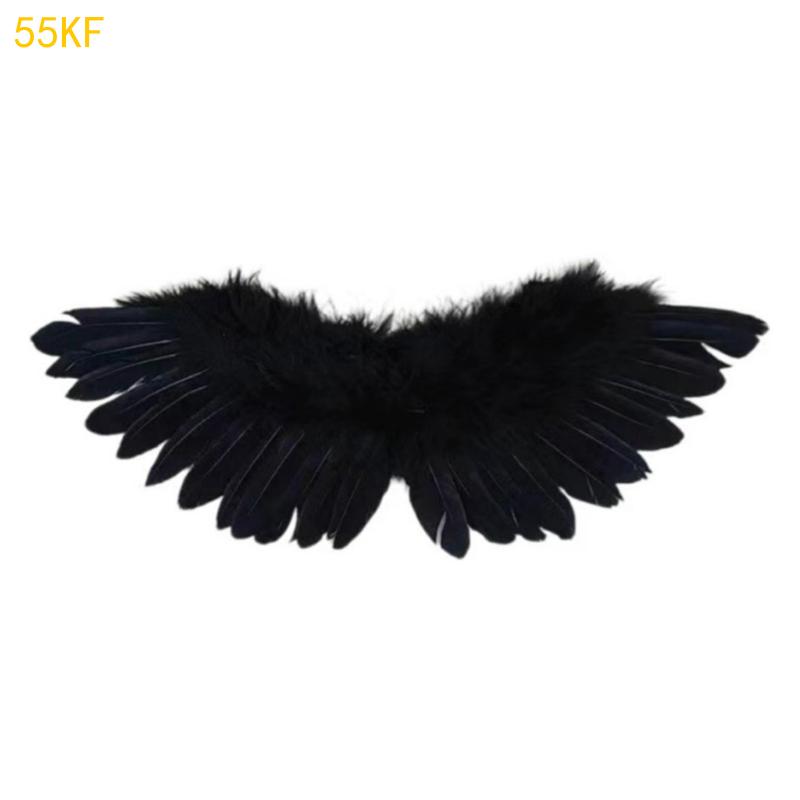 55KF Feathered Wing with Comfortable Straps for Party and Performances Gear 19X9cm 4 чорний
55KF Feathered Wing with Comfortable Straps for Party and Performances Gear 19X9cm 4 чорний
